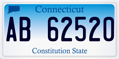 CT license plate AB62520