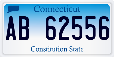 CT license plate AB62556