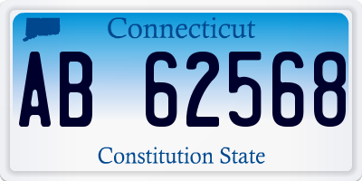 CT license plate AB62568