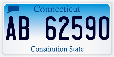 CT license plate AB62590