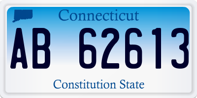 CT license plate AB62613