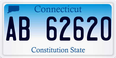 CT license plate AB62620