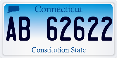 CT license plate AB62622