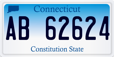 CT license plate AB62624