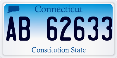 CT license plate AB62633