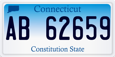 CT license plate AB62659