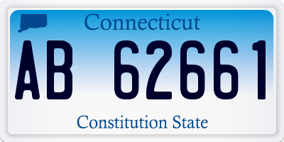 CT license plate AB62661