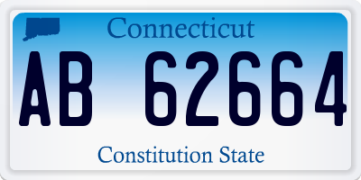 CT license plate AB62664