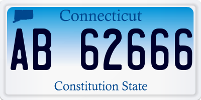 CT license plate AB62666