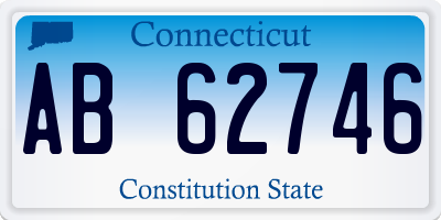 CT license plate AB62746