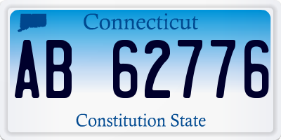 CT license plate AB62776