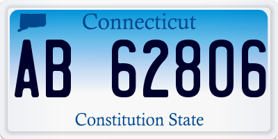 CT license plate AB62806