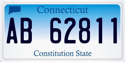 CT license plate AB62811