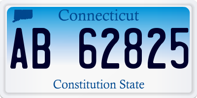 CT license plate AB62825