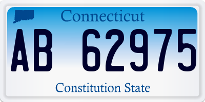 CT license plate AB62975