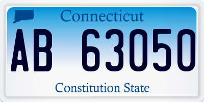 CT license plate AB63050