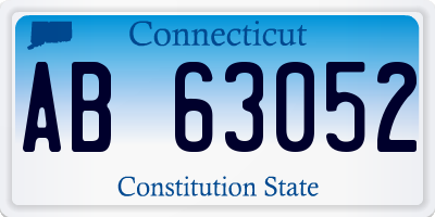 CT license plate AB63052