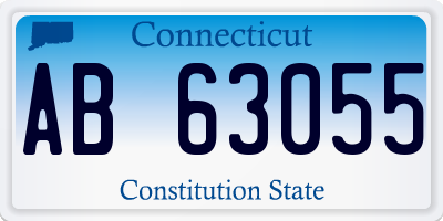 CT license plate AB63055