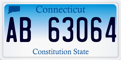 CT license plate AB63064