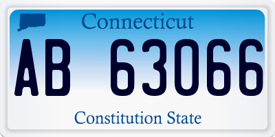 CT license plate AB63066