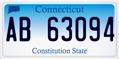 CT license plate AB63094