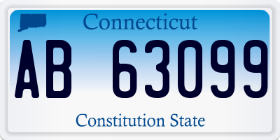 CT license plate AB63099