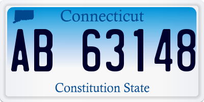 CT license plate AB63148