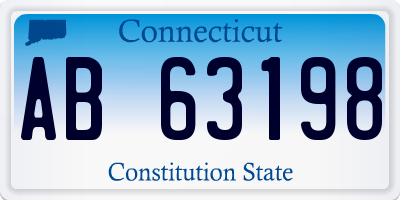 CT license plate AB63198