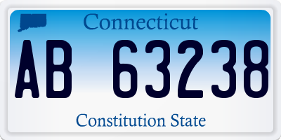 CT license plate AB63238