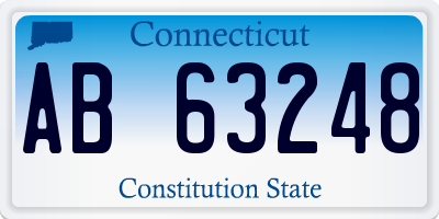 CT license plate AB63248