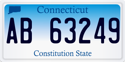 CT license plate AB63249