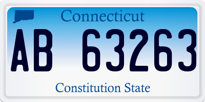 CT license plate AB63263