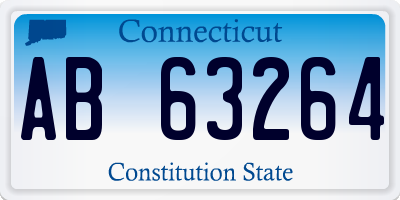 CT license plate AB63264