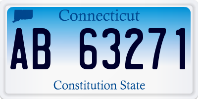 CT license plate AB63271