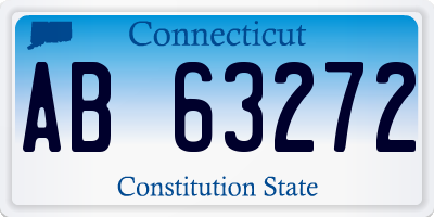 CT license plate AB63272