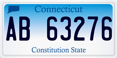 CT license plate AB63276