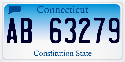 CT license plate AB63279