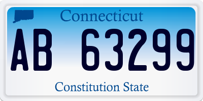 CT license plate AB63299