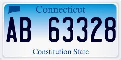 CT license plate AB63328