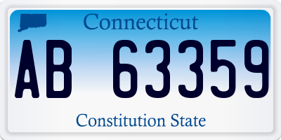 CT license plate AB63359