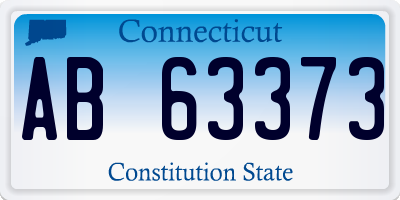 CT license plate AB63373