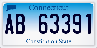 CT license plate AB63391