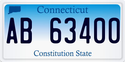 CT license plate AB63400