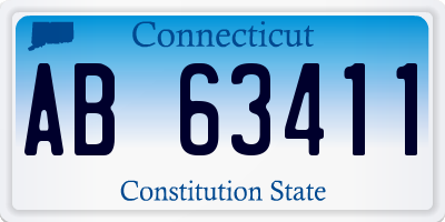 CT license plate AB63411