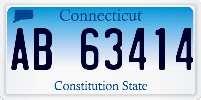 CT license plate AB63414