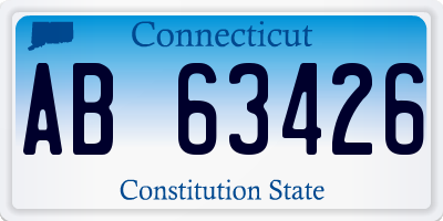 CT license plate AB63426