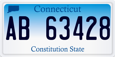 CT license plate AB63428