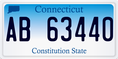 CT license plate AB63440