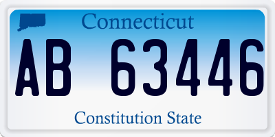 CT license plate AB63446