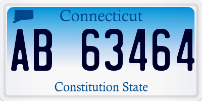 CT license plate AB63464